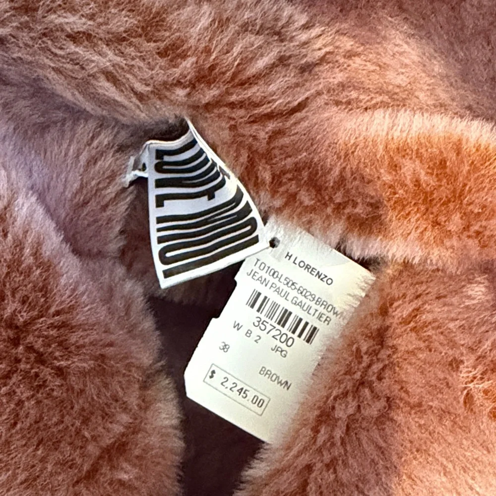 Jean Paul Gaultier Brown Suede Vest with Mauve Trim - Picture 6 of 8